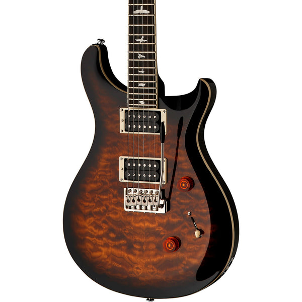 PRS SE Custom 24 Quilt Black Gold Burst | Music Experience Online
