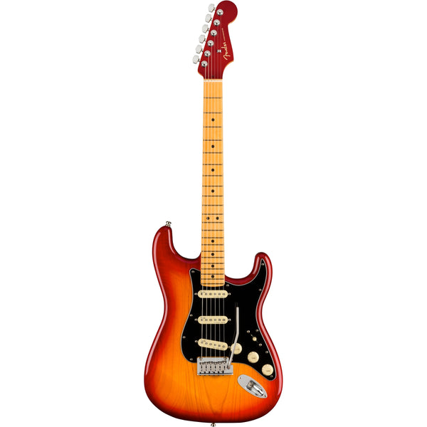 Fender American Ultra Luxe Strat Plasma Red Burst | Music