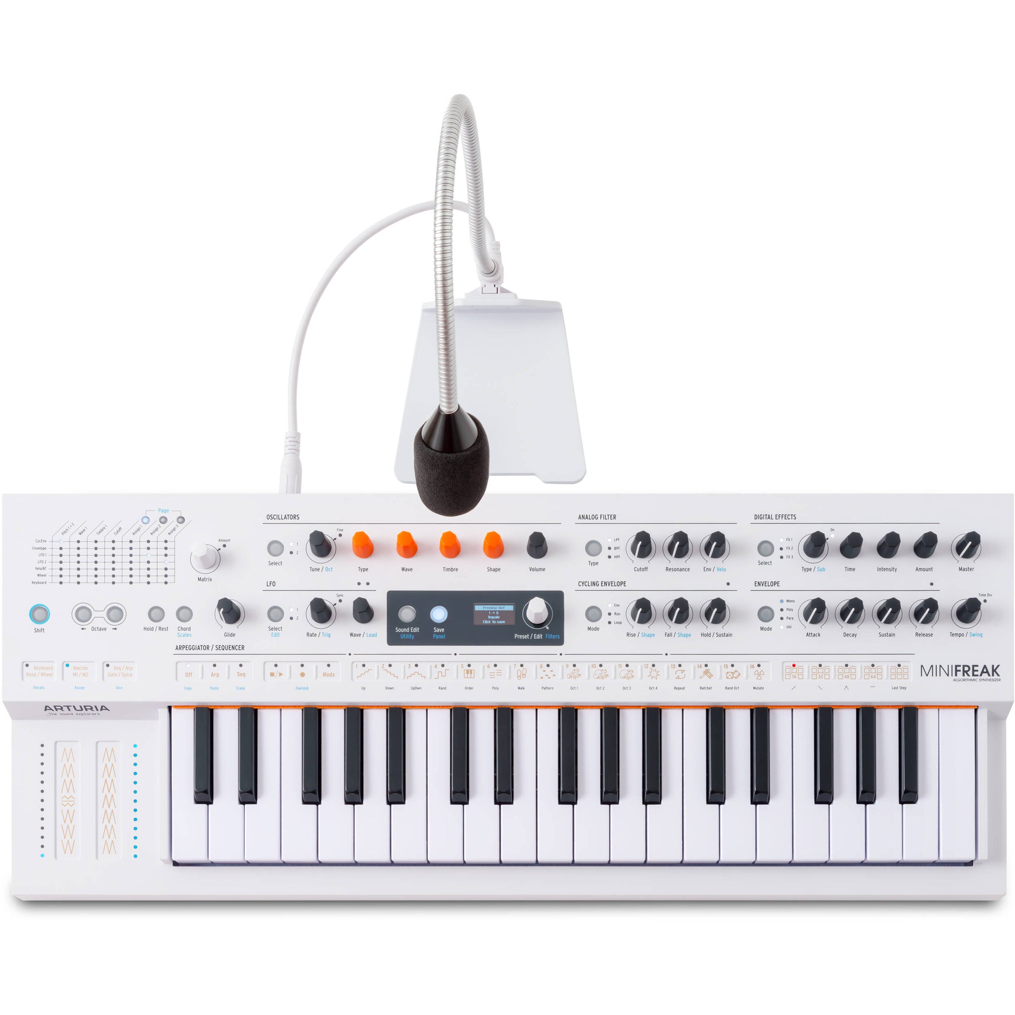Arturia MiniFreak Vocoder 37-key Hybrid Synthesizer - White | Music Experience Online | South Africa
