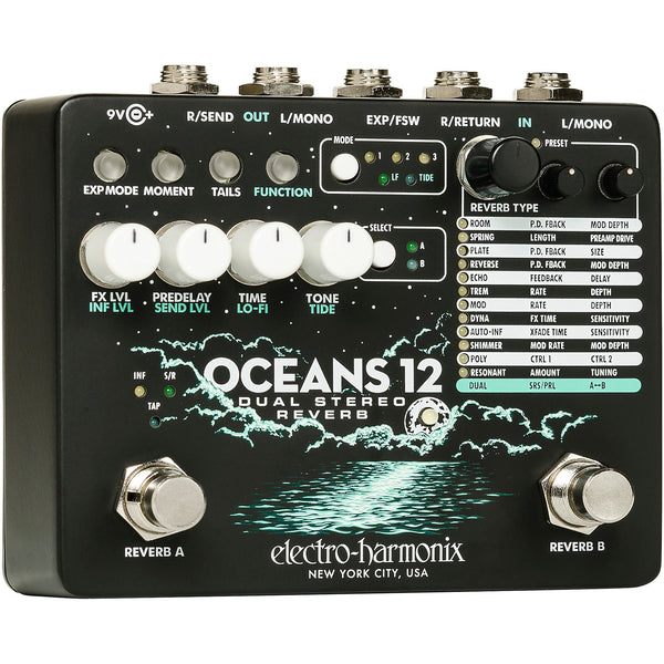 Electro-Harmonix Oceans 12 Dual Stereo Reverb | Music Experience | Shop Online | South Africa