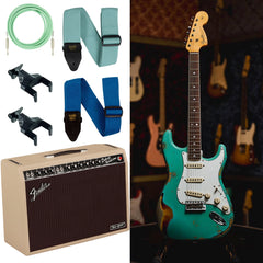 Fender Custom Shop '67 Stratocaster Heavy Relic & Tone Master Deluxe Reverb Blonde