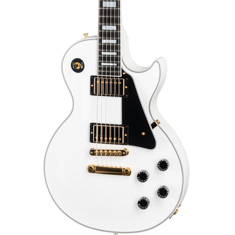 ギター Gibson Custom Shop Les Paul GC Custom Gibson Custom Shop Les Paul Custom Alpine White | Music Experience