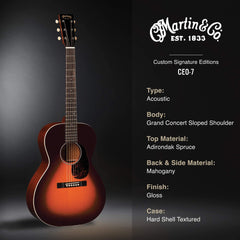 Martin CEO-7 Golden Era Series Gloss Autumn Sunset Burst | Music Experience | Shop Online | South Africa