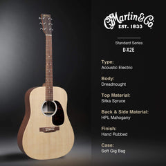 Martin D-X2E Mahogany X Series Satin Natural | Music Experience | Shop Online | South Africa