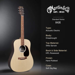 Martin D-X2E Rosewood X Series Satin Natural | Music Experience | Shop Online | South Africa