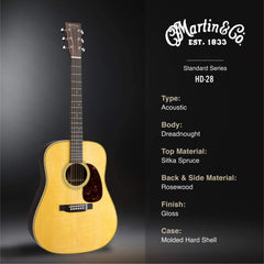 Martin HD-28 Standard Series Gloss Natural | Music Experience | Shop Online | South Africa