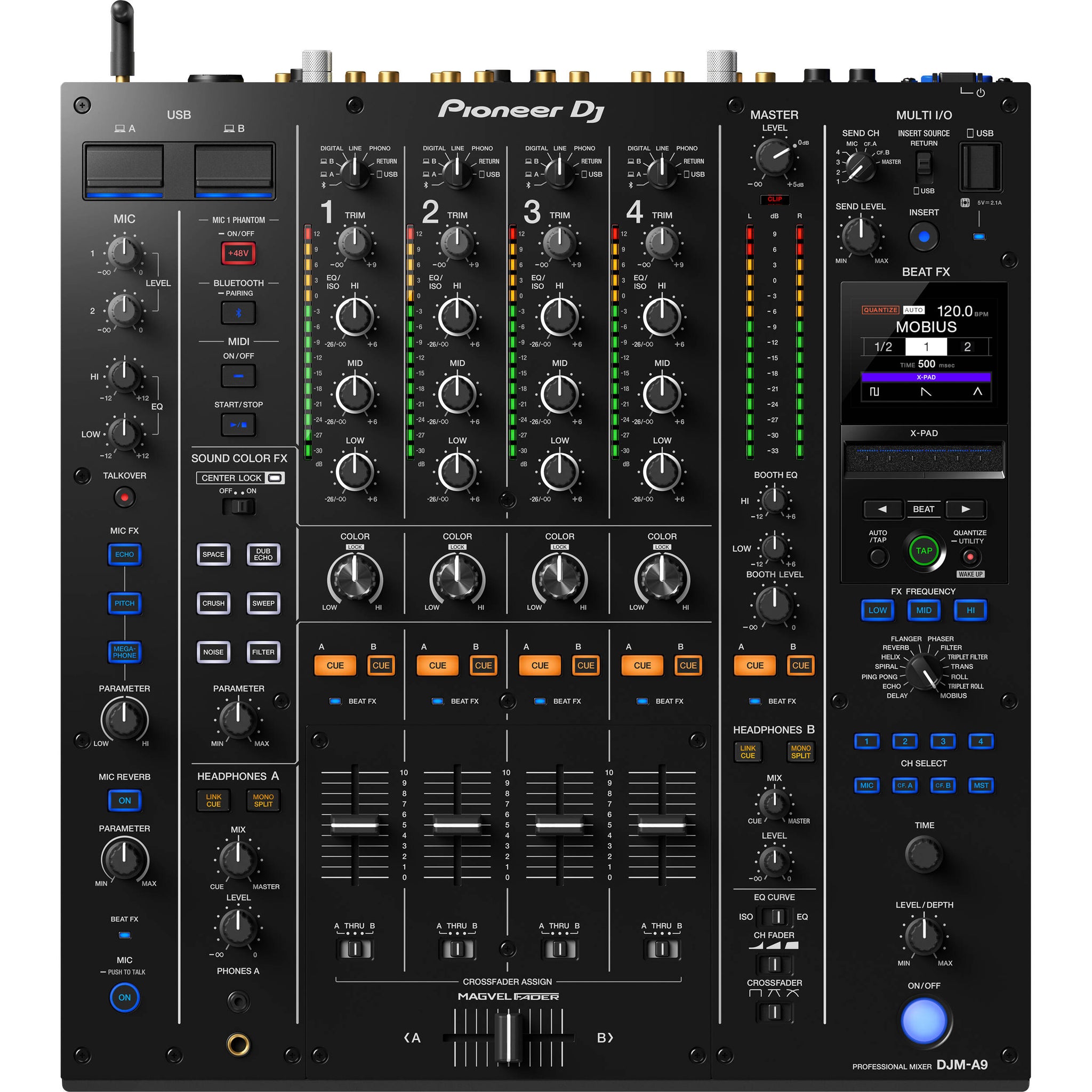 Pioneer DJ DJM-A9 4-Channel Professional DJ Mixer | Music Experience | Shop Online | South Africa