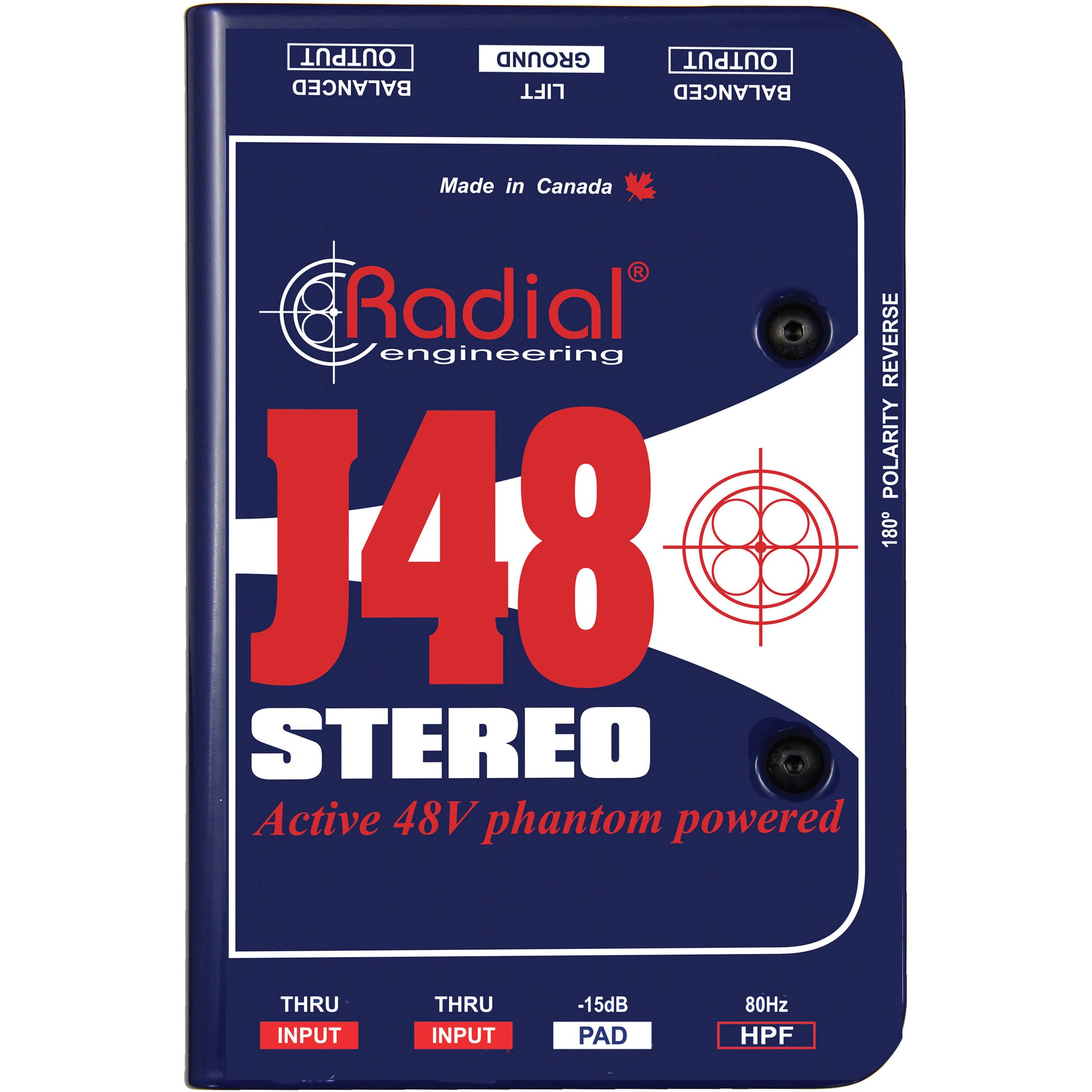Radial J48 Stereo 2-channel Active Instrument Direct Box | Music Experience Online | South Africa