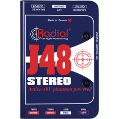Radial J48 Stereo 2-channel Active Instrument Direct Box | Music Experience Online | South Africa