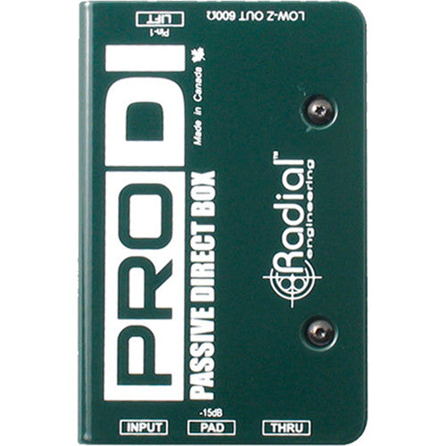 Radial ProDI 1-channel Passive Instrument Direct Box | Music Experience Online | South Africa