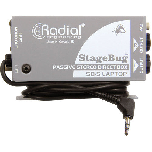 Radial StageBug SB-5 1-channel Passive Laptop Direct Box | Music Experience Online | South Africa