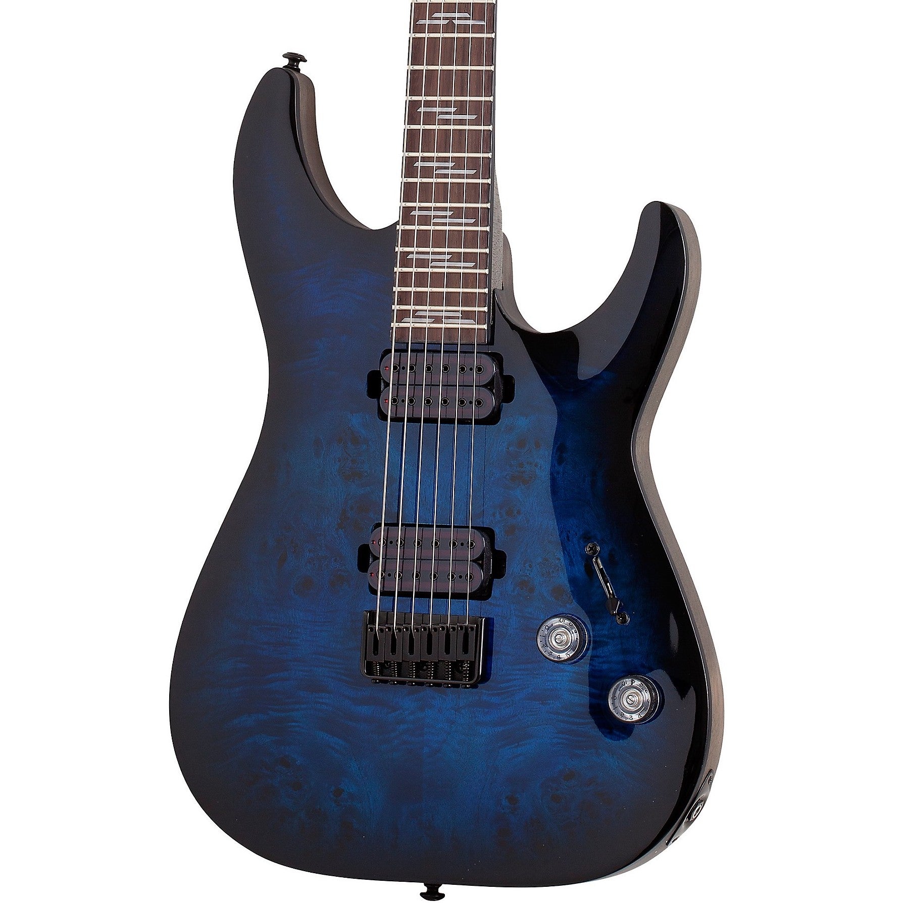Schecter Omen Elite-6 See Thru Blue Burst | Music Experience | Shop Online | South Africa