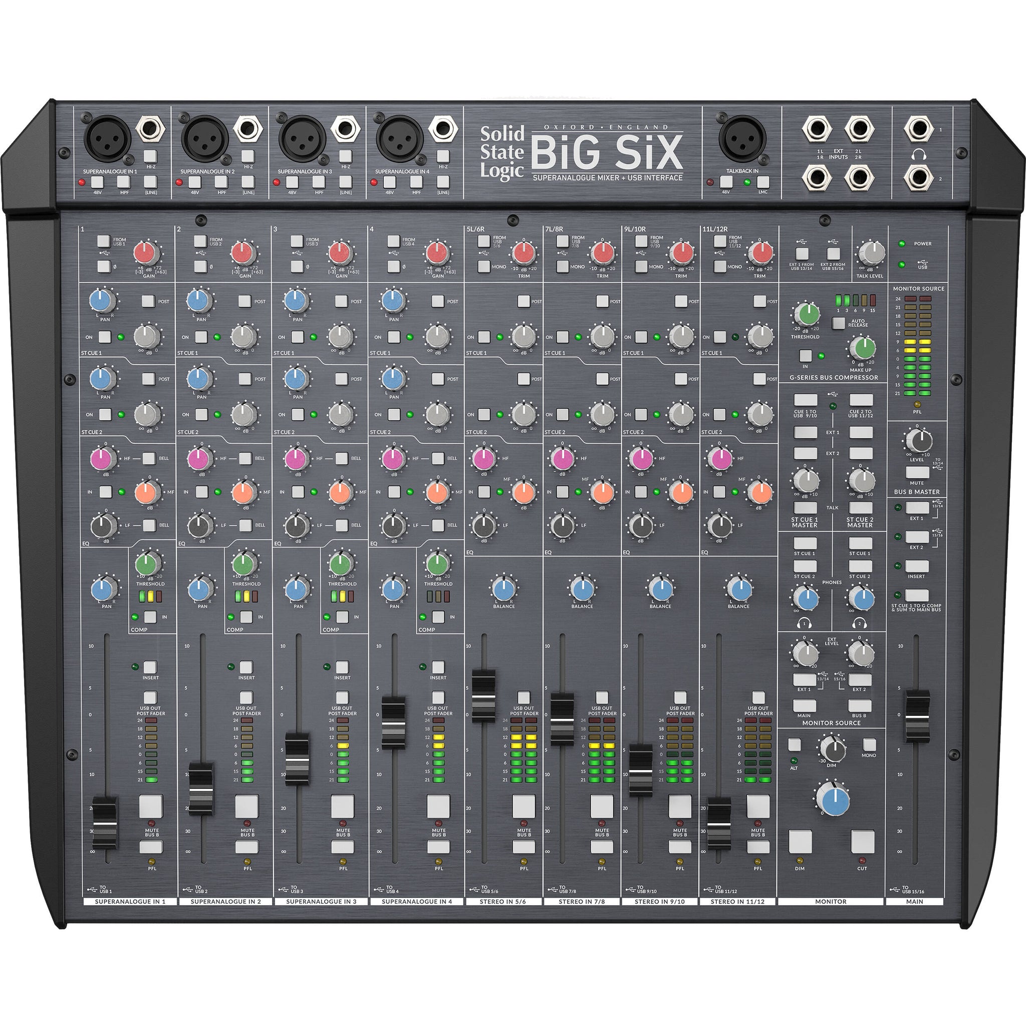 Solid State Logic BiG SiX SuperAnalogue Mixer & USB Interface | Music Experience | Shop Online | South Africa