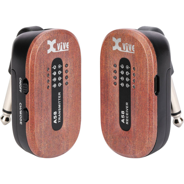 Xvive AC58 Wireless Guitar System with Charging Case - Mahogany | Music ...