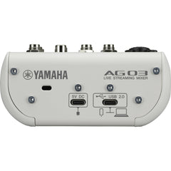 Yamaha AG03MK2 White Live Streaming Mixer | Music Experience | Shop Online | South Africa