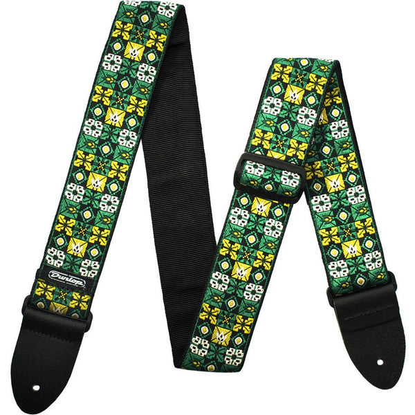 Dunlop D6701GN Winterland Green Jacquered Strap