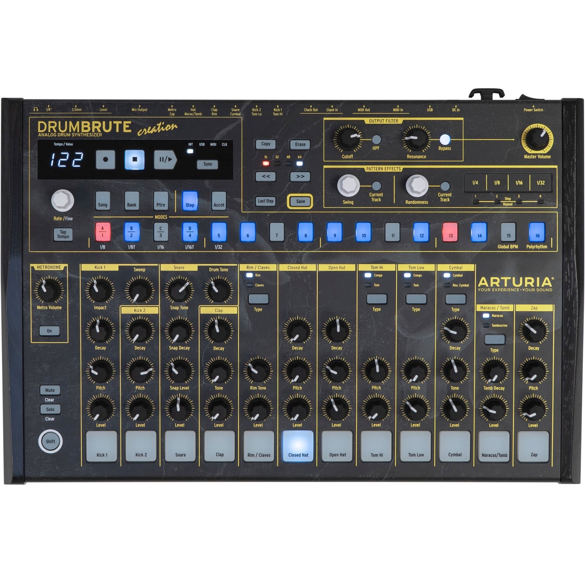 Arturia DrumBrute Analog Drum Synthesizer Creation Edition
