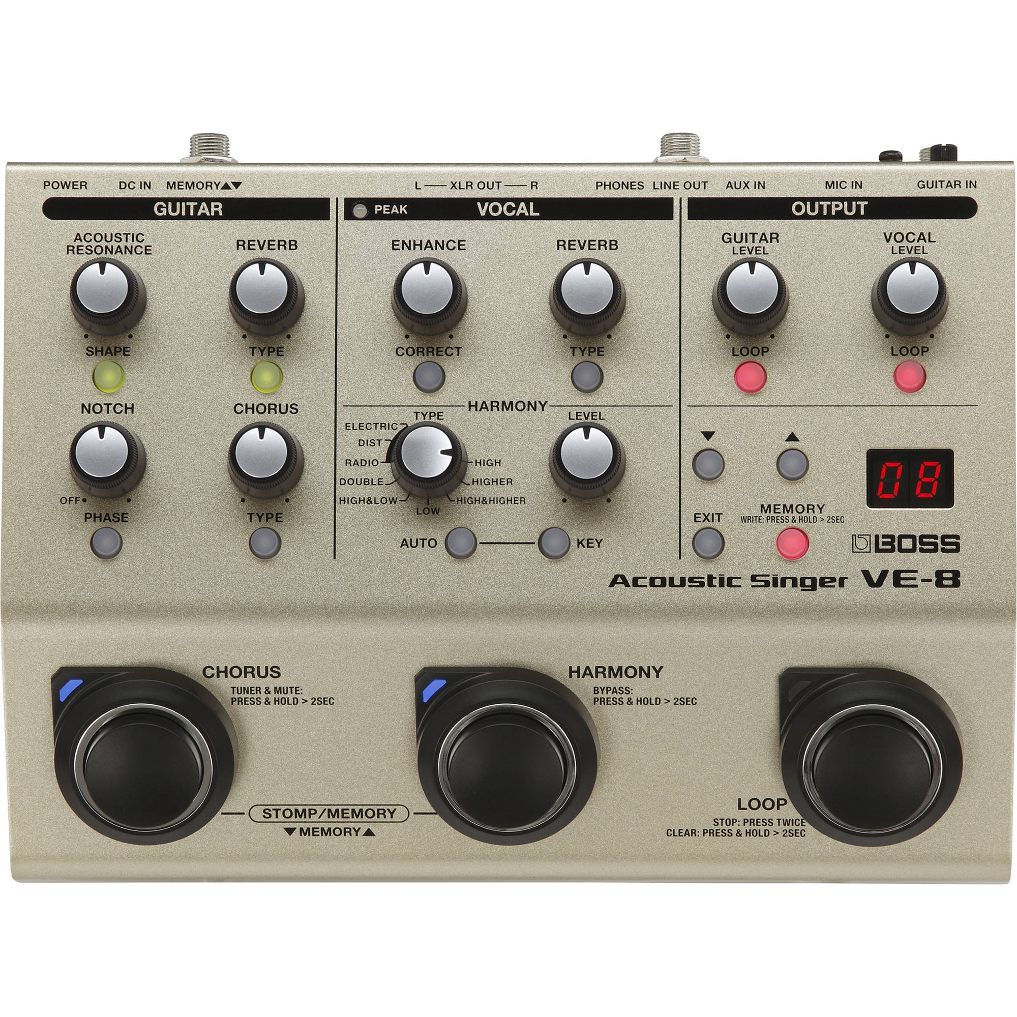 Boss VE-8 Acoustic Singer | Music Experience | Shop Online | South Africa