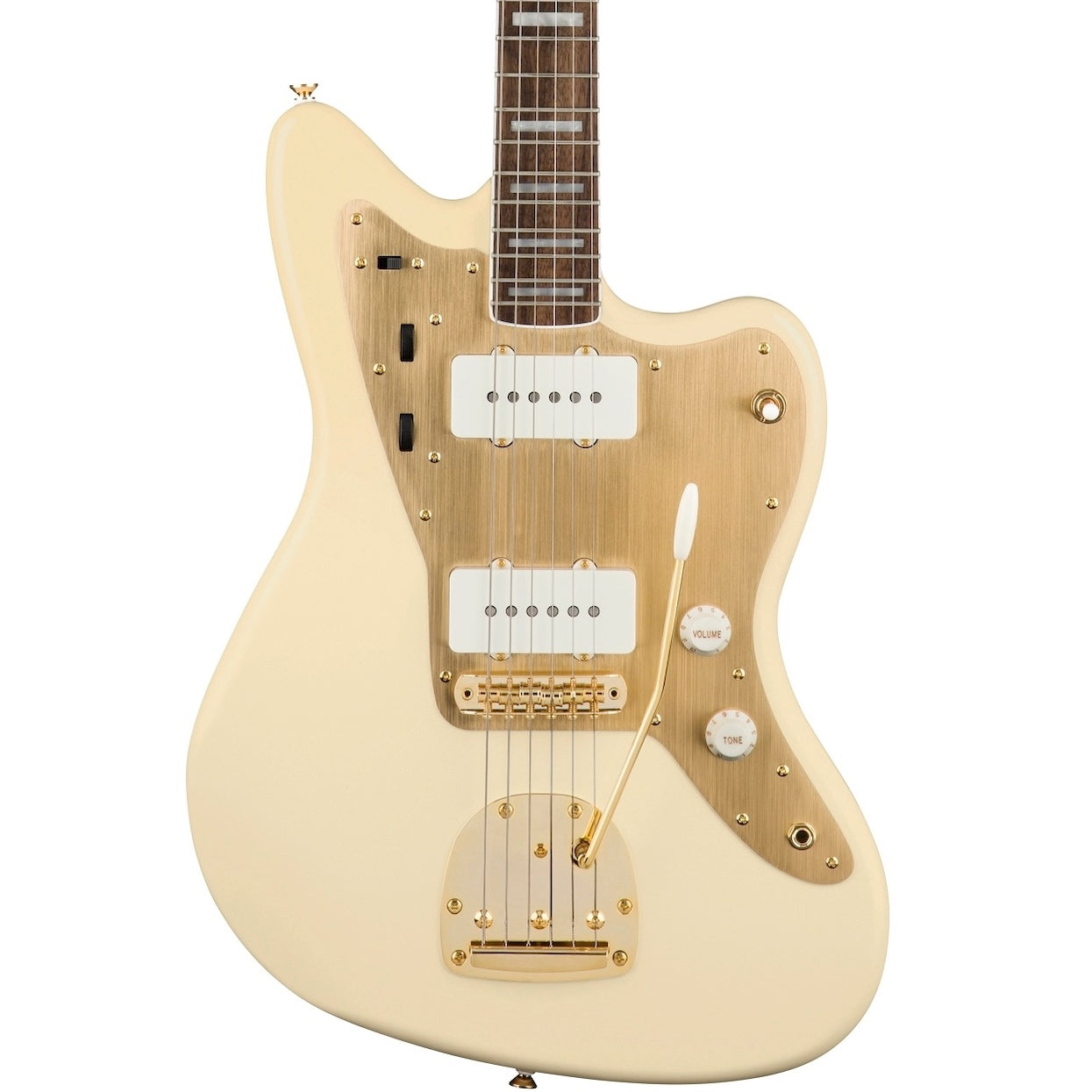Fender Squier 40th Anniversary Jazzmaster Gold Edition Olympic White | Music Experience | Shop Online | South Africa