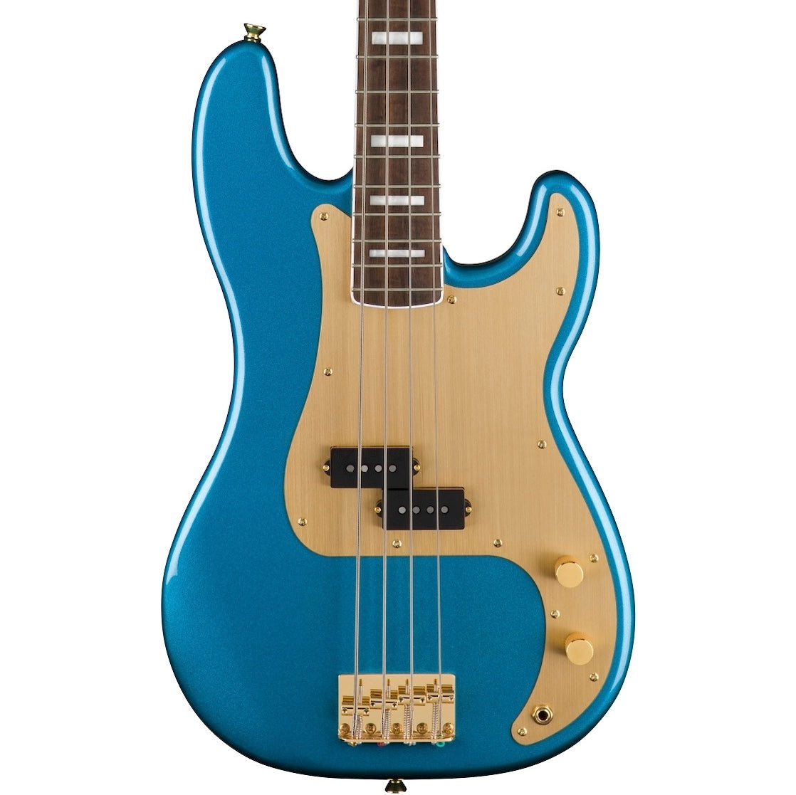 Fender Squier 40th Anniversary Precision Bass Gold Edition Lake Placid Blue | Music Experience | Shop Online | South Africa