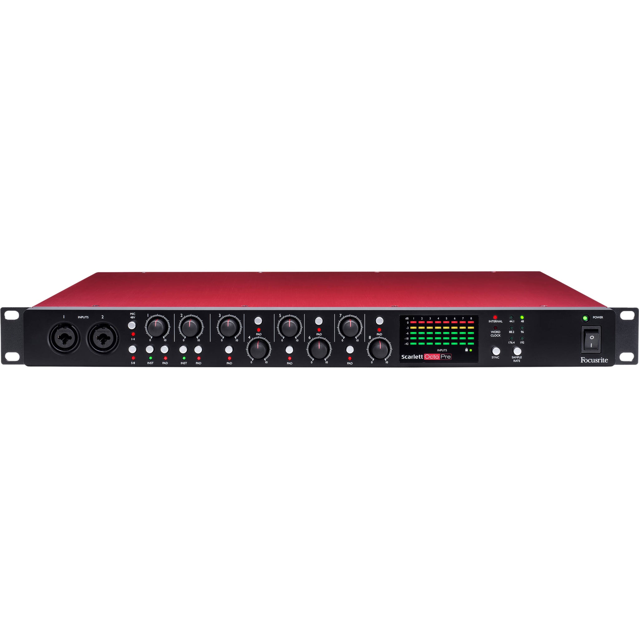 Focusrite Scarlett OctoPre Eight-Channel Mic Preamp with ADAT Connectivity | Music Experience | Shop Online | South Africa