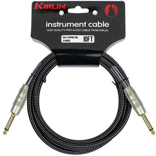 Kirlin 3m Woven Instrument Cable - Black | Music Experience | Shop Online | South Africa