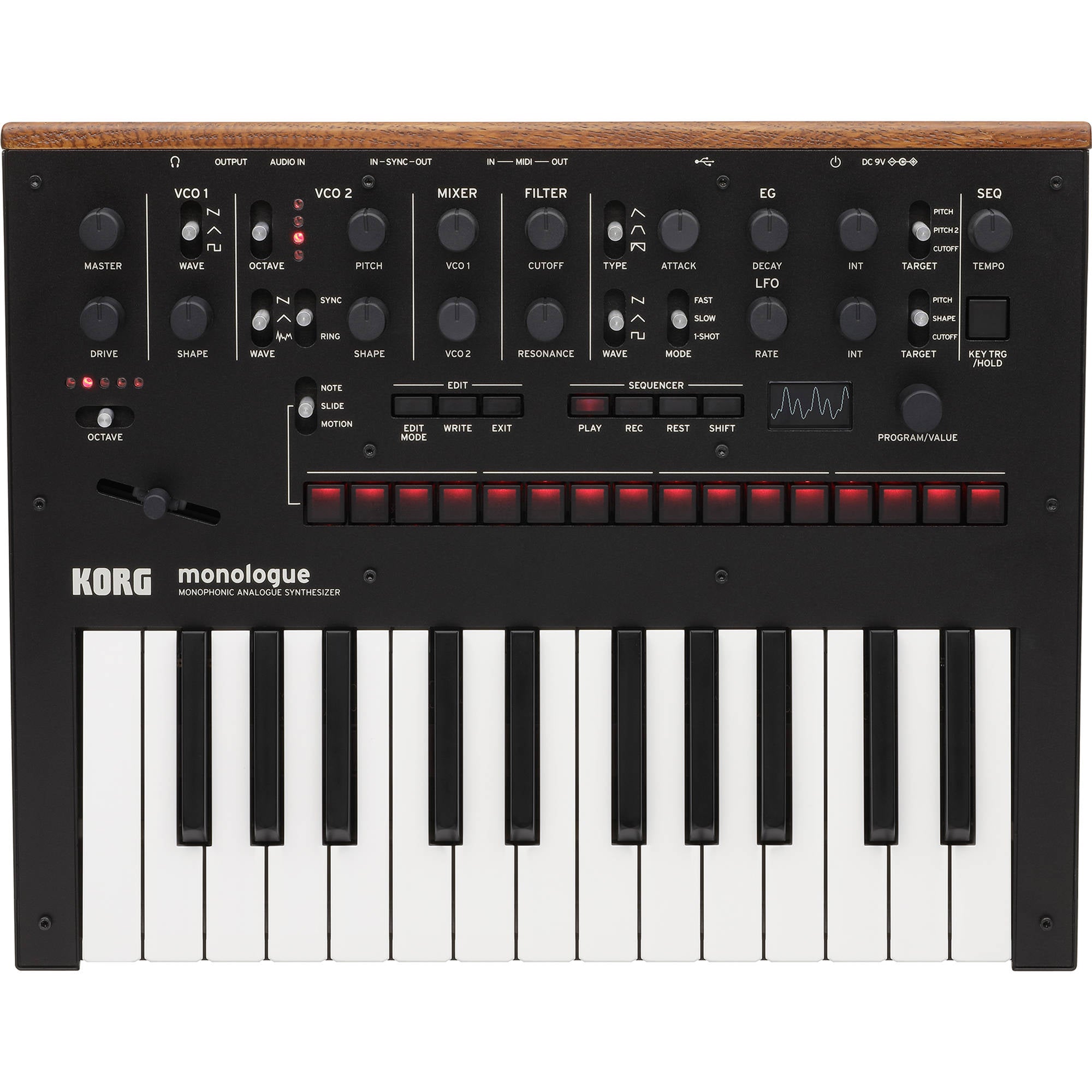 Korg Monologue Monophonic Analogue Synthesizer Black | Music Experience | Shop Online | South Africa