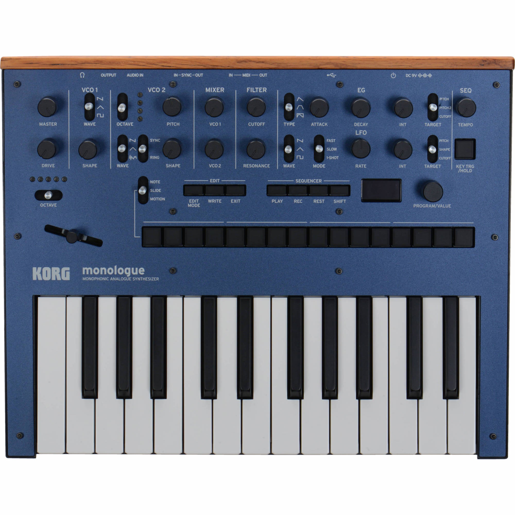 Korg Monologue Monophonic Analogue Synthesizer Blue | Music Experience | Shop Online | South Africa