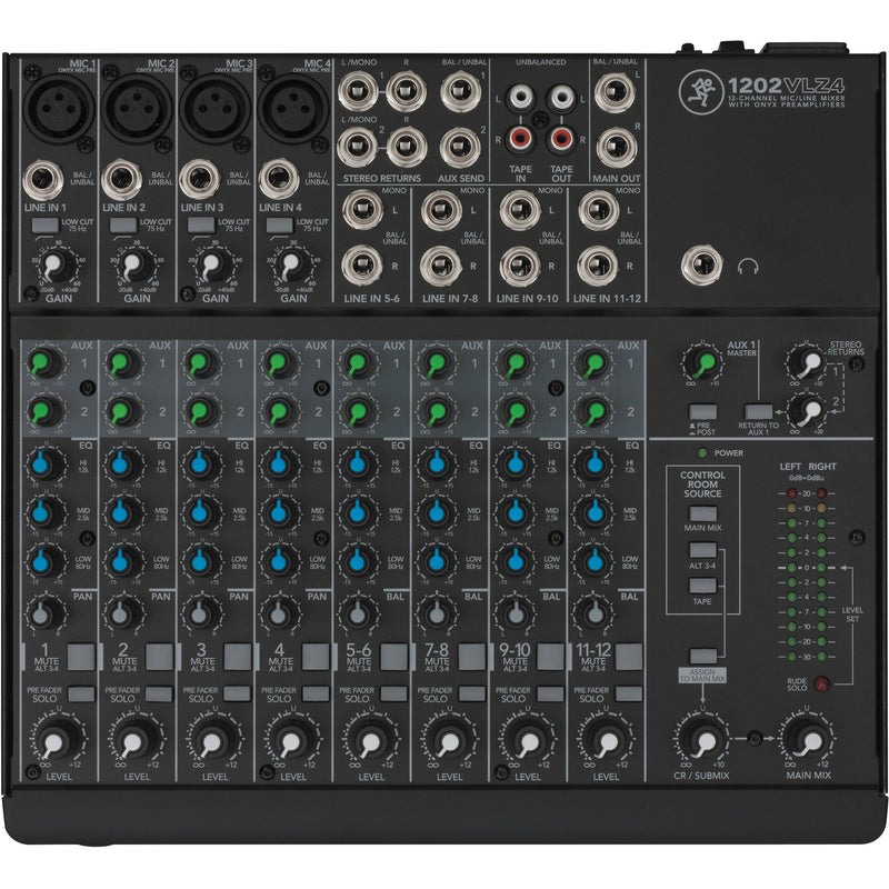 Mackie 1202VLZ4 Mixer with Onyx Preamps | Music Experience Online