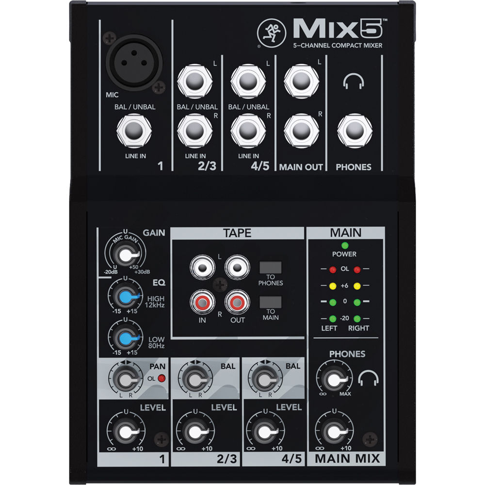 Mackie Mix5 5-channel Compact Mixer | Music Experience | Shop Online | South Africa