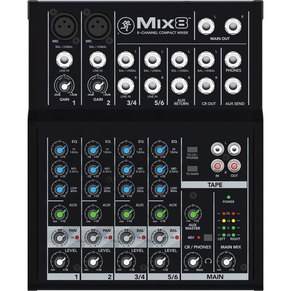 Mackie Mix8 8-channel Compact Mixer | Music Experience | Shop Online | South Africa