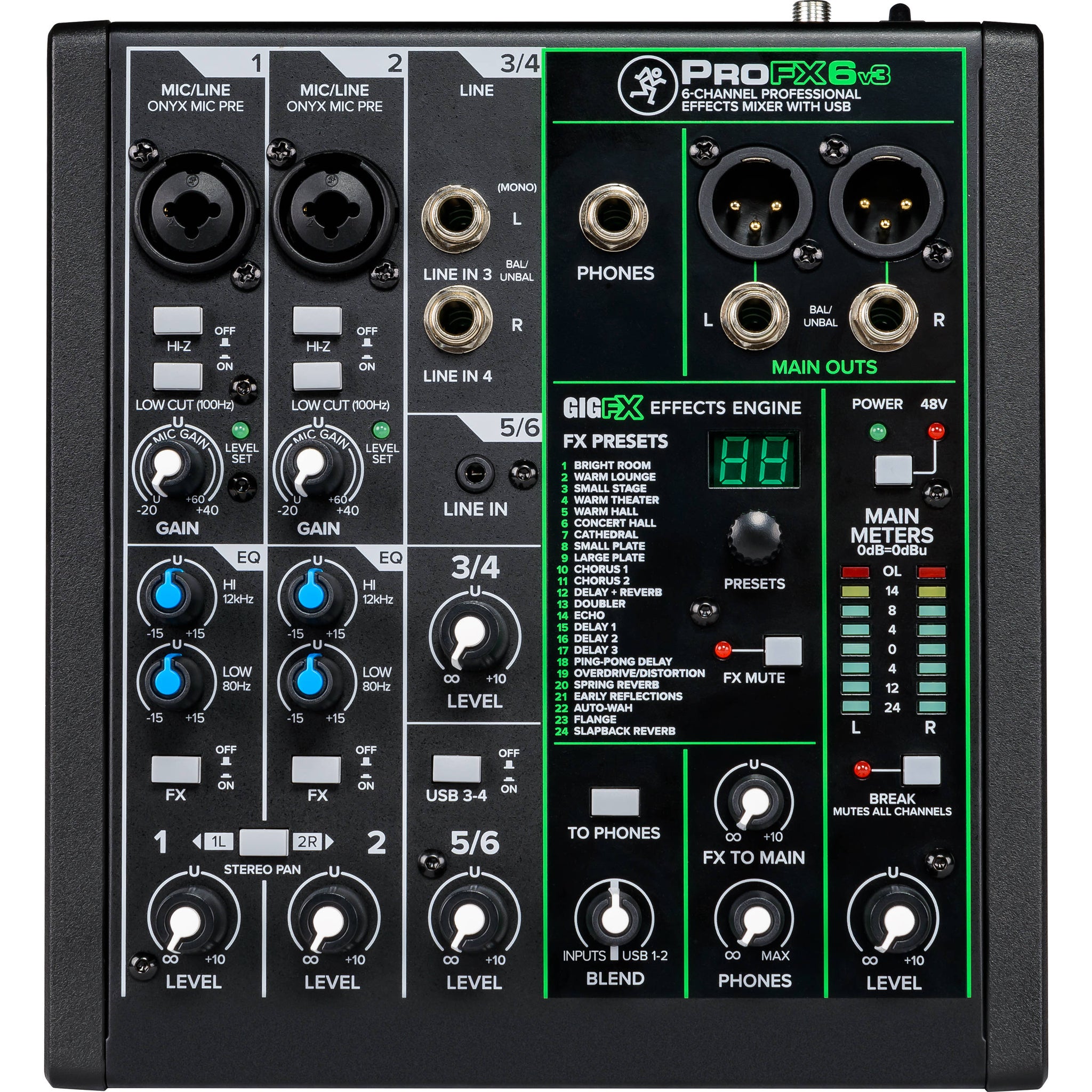 Mackie ProFX6v3 Professional Effects Mixer with USB | Music Experience | Shop Online | South Africa