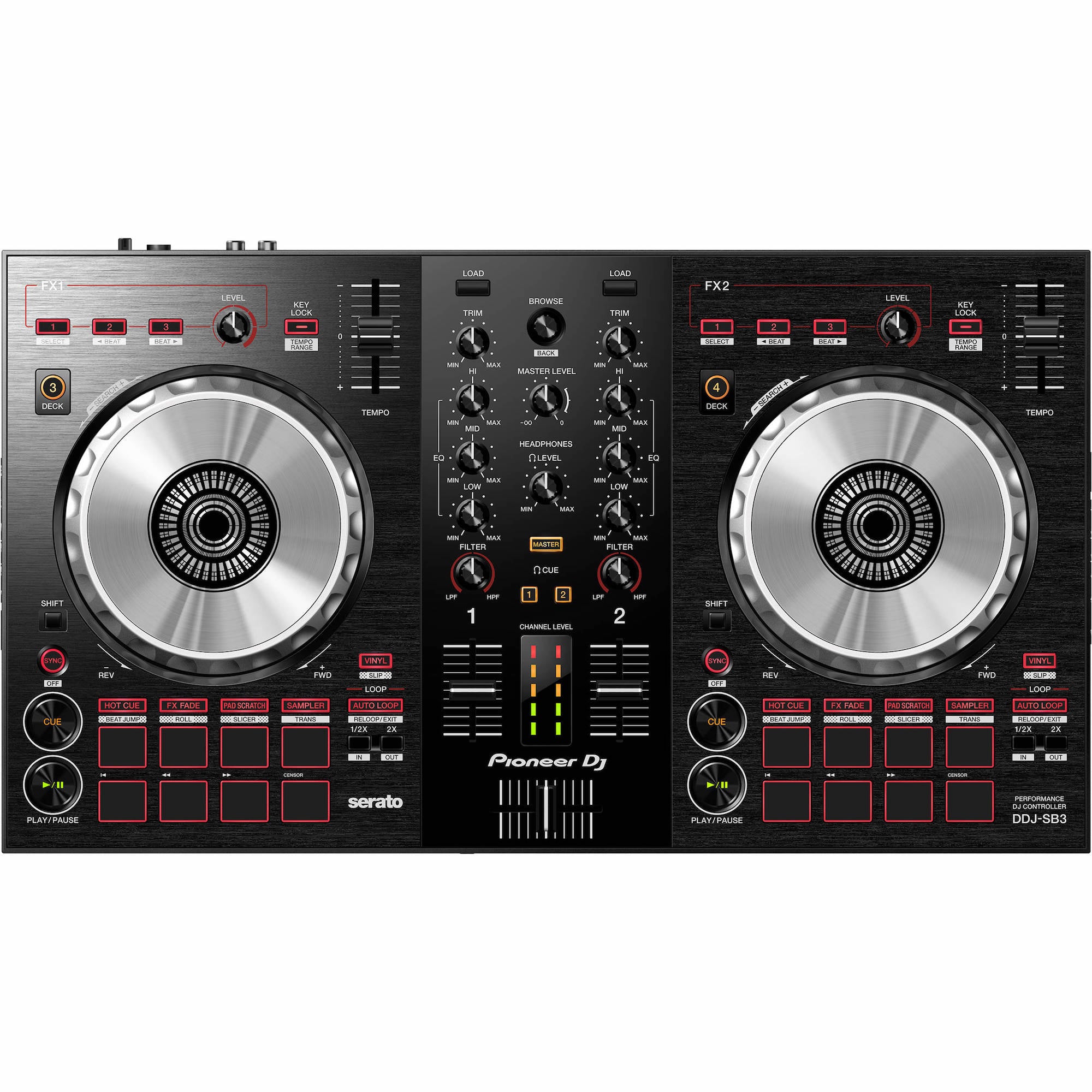 Pioneer DJ DDJ-SB3 4-deck Serato DJ Controller | Music Experience | Shop Online | South Africa