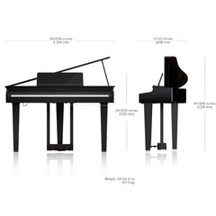 Roland GP-3 Digital Grand Piano Polished Ebony | Music Experience | Shop Online | South Africa