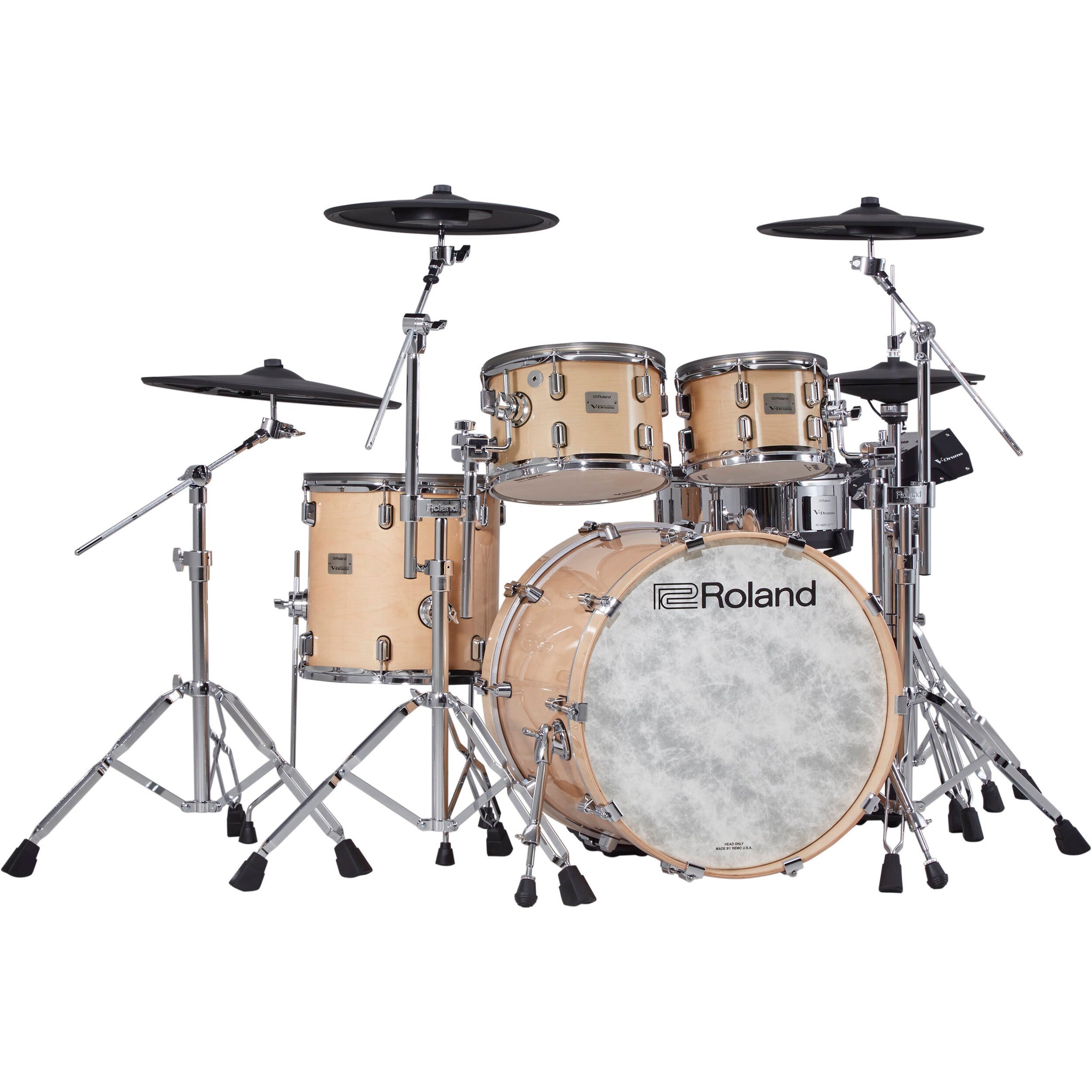 Roland VAD706 Gloss Natural V-Drums Acoustic Design 5-Piece Electronic Drum Kit | Music Experience | Shop Online | South Africa