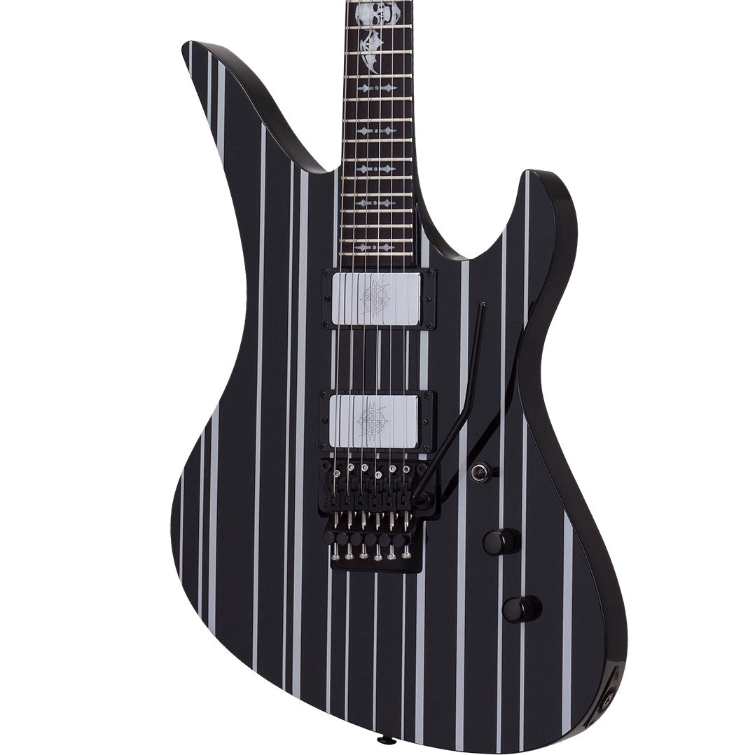 Schecter Synyster Custom Gloss Black Silver Pin Stripes | Music Experience | Shop Online | South Africa