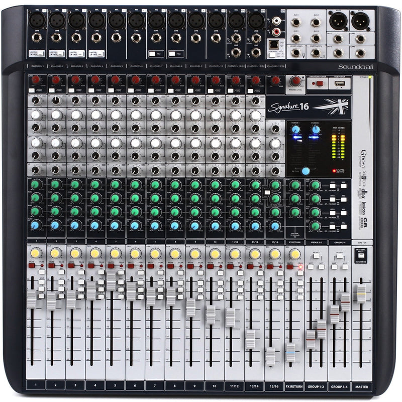 【美品】 SOUNDCRAFT SIGNATURE16 オーディオミキサー Soundcraft Signature 16 Analog Mixing Console | Music Experience
