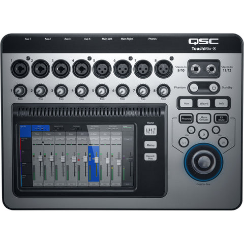 QSC touchmix-8 デジタルミキサー　中古　ケース付き QSC TouchMix-8 Touchscreen Digital Mixer | Music Experience Online