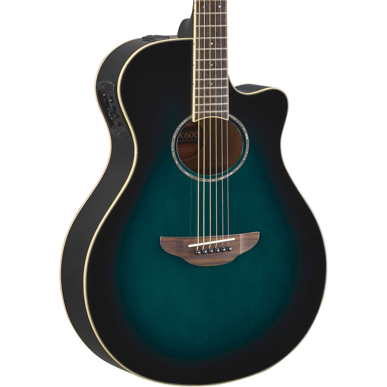 Yamaha APX600 Thinline Oriental Blue Burst | Music Experience | Shop Online | South Africa