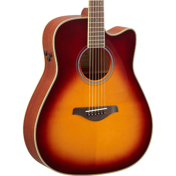 Yamaha FGC-TA TransAcoustic Dreadnought Brown Sunburst | Music Experience | Shop Online | South Africa