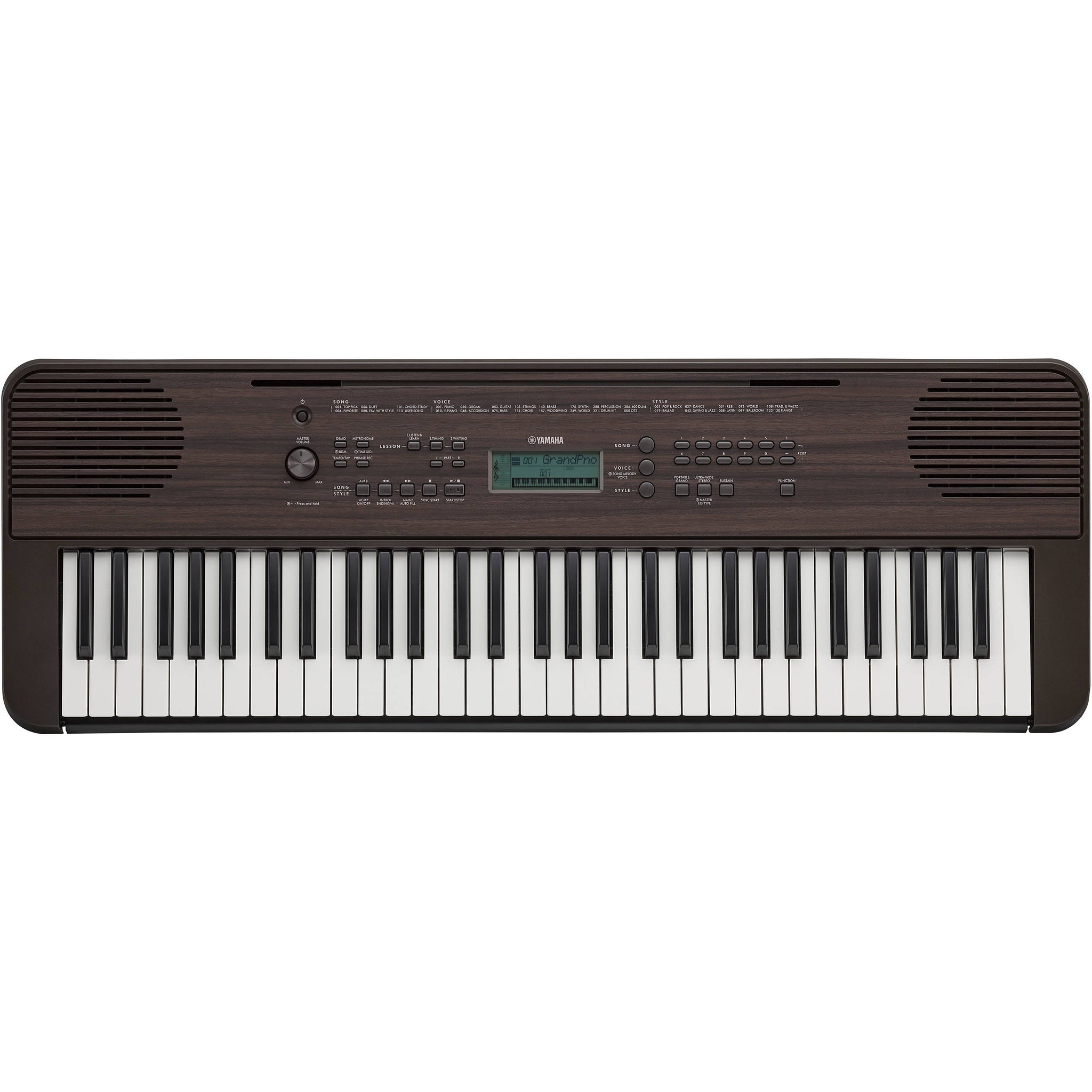 Yamaha PSR-E360 Dark Walnut 61-key Portable Arranger Keyboard | Music Experience | Shop Online | South Africa